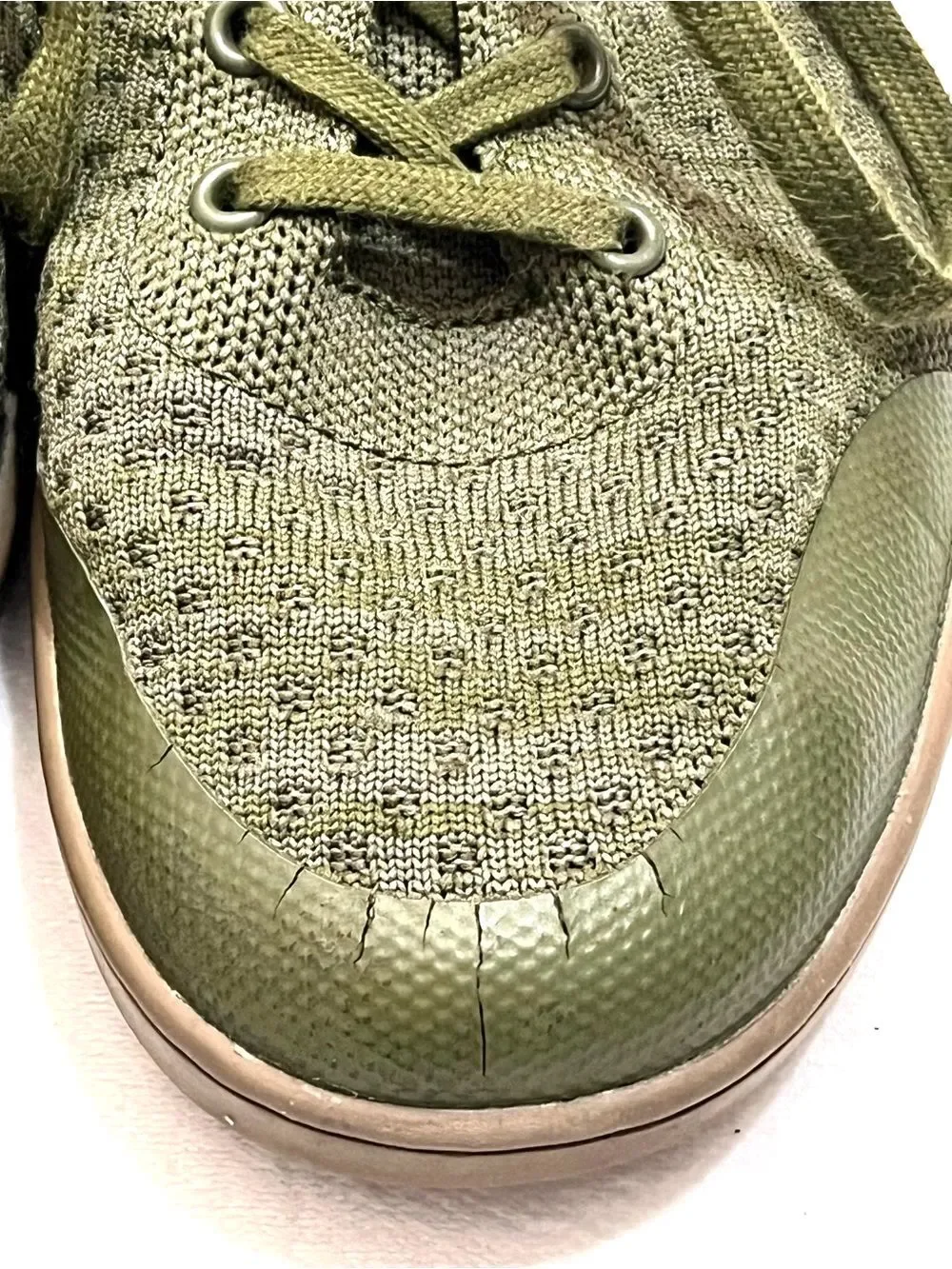 Suavs The Legacy High-Top Sneakers Recycled Knit Olive Green Slip-On Shoes